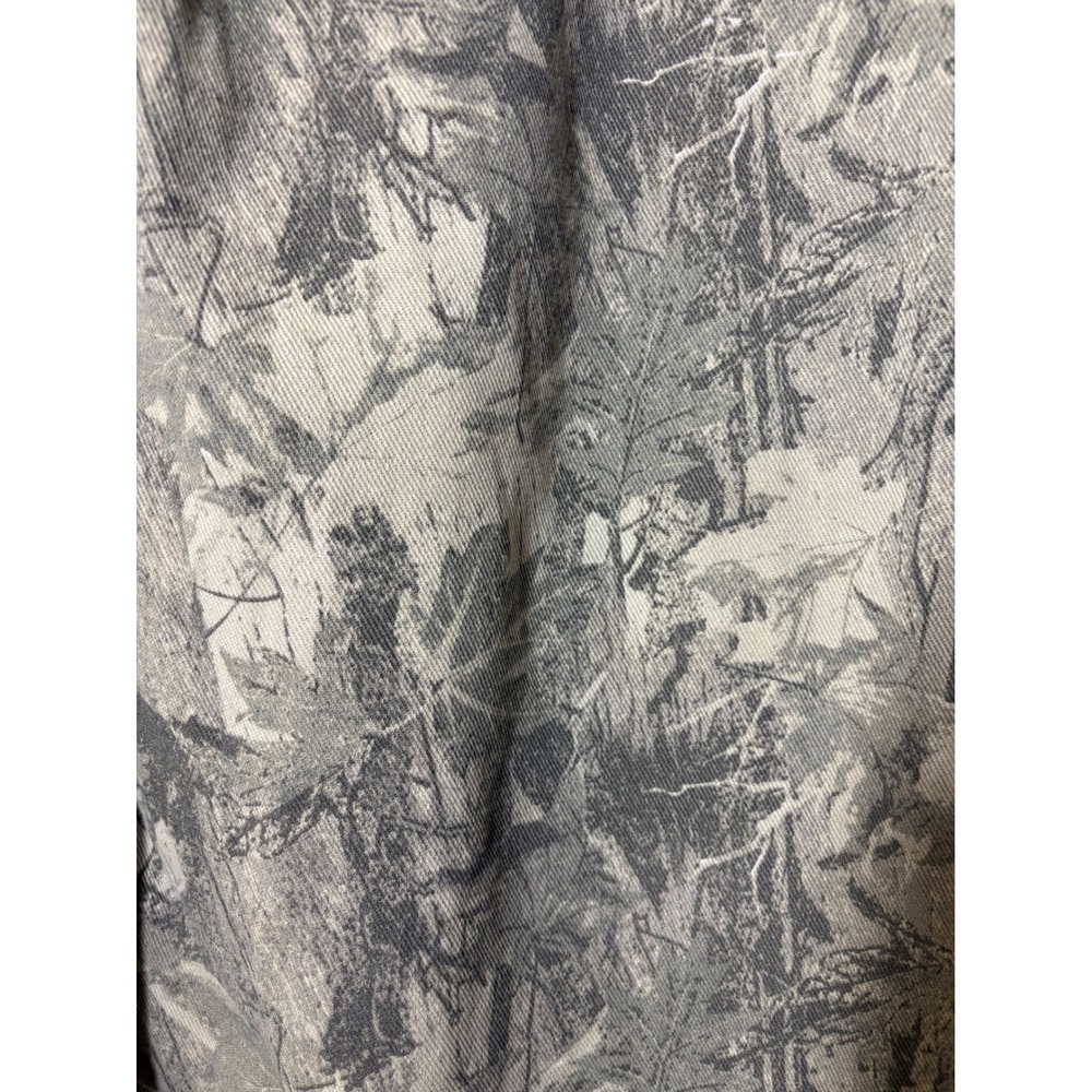Refrain Los Angeles Wide Leg Jeans Grey Leaf Camo Print -Juniors 11 or W Size 8 - Picture 5 of 7